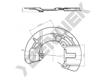 Brake disk protector DCD0095