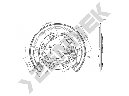 Brake disk protector DCD0096