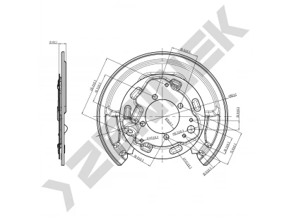 Brake disk protector DCD0097