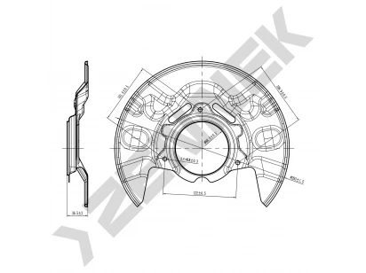 Brake disk protector DCD0100