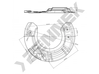 Brake disk protector DCD0110