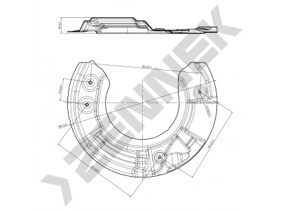 Brake disk protector DCD0111