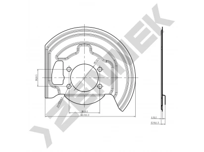 Brake disk protector DCD0112