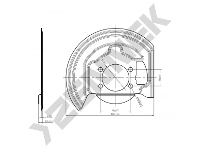 Brake disk protector DCD0113