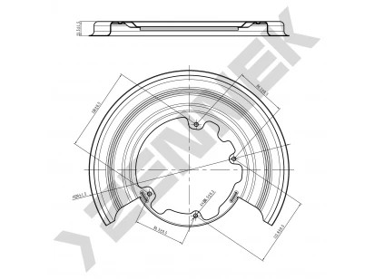 Brake disk protector DCD0116