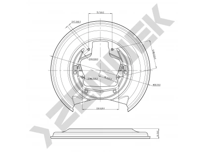 Brake disk protector DCD0117