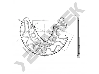 Brake disk protector DCD0118