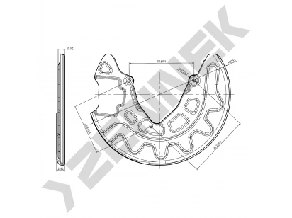 Brake disk protector DCD0119