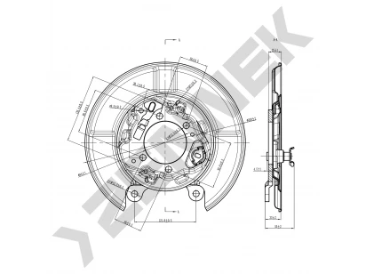 Brake disk protector DCD0120