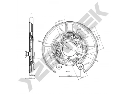 Brake disk protector DCD0121