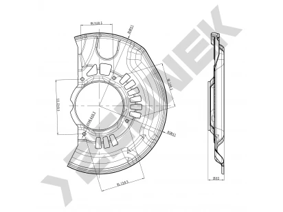 Brake disk protector DCD0122
