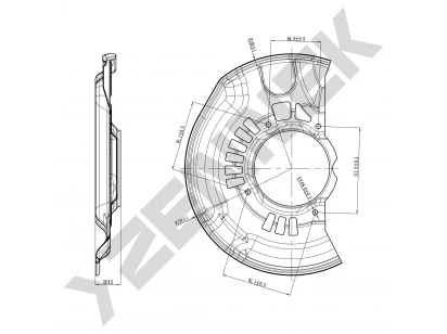 Brake disk protector DCD0123