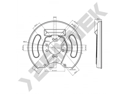 Brake disk protector DCD0124