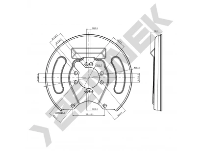 Brake disk protector DCD0133