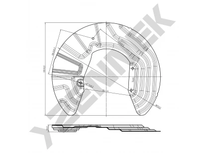 Brake disk protector DCD0151