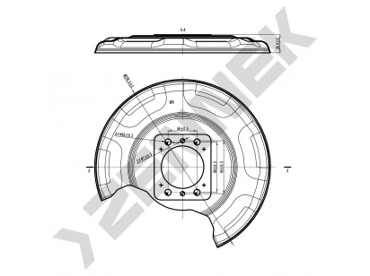 Brake disk protector DCD0156