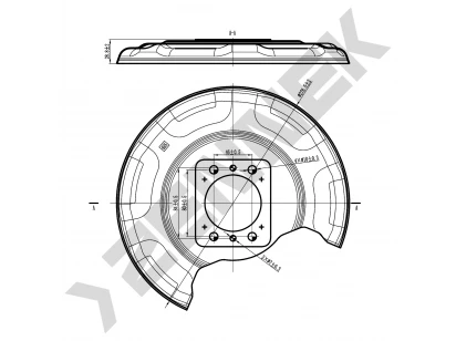 Brake disk protector DCD0157