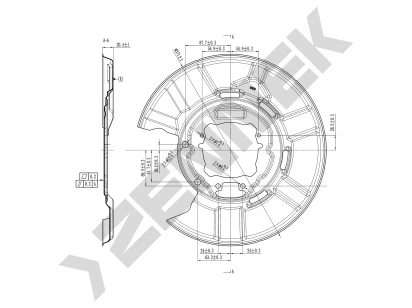 Brake disk protector DCD0312