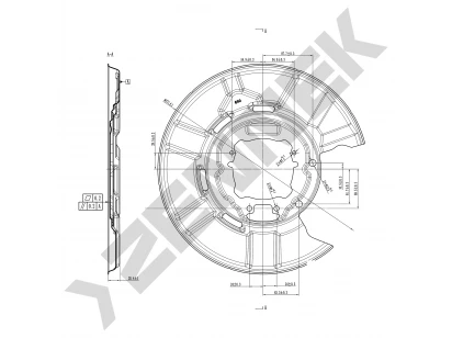 Brake disk protector DCD0313