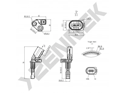 ABS sensor DAS0197