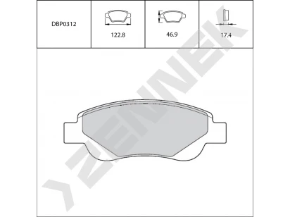 Brake pads DBP0312