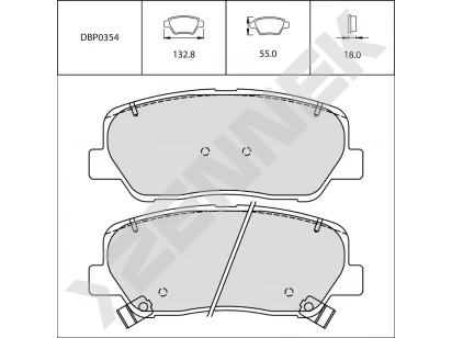 Brake pads DBP0354