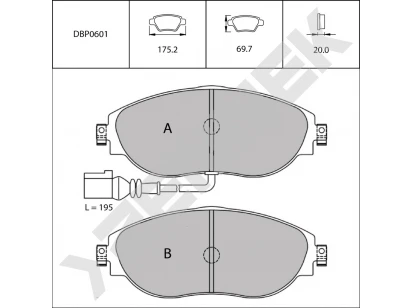 Brake pads DBP0601