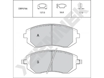 Brake pads DBP0766