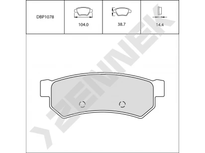 Brake pads DBP1078