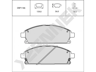 Brake pads DBP1186