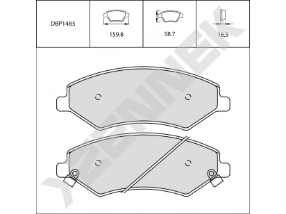 Brake pads DBP1485