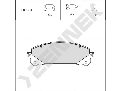 Brake pads DBP1630