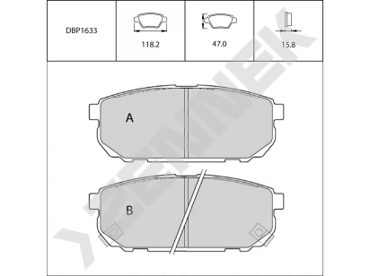 Brake pads DBP1633