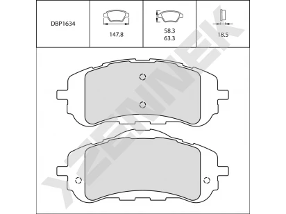 Brake pads DBP1634