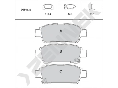 Brake pads DBP1635