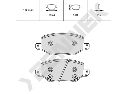 Brake pads DBP1636