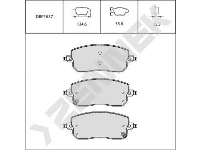 Brake pads DBP1637