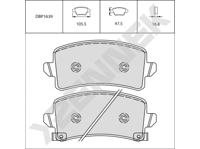 Brake pads DBP1639