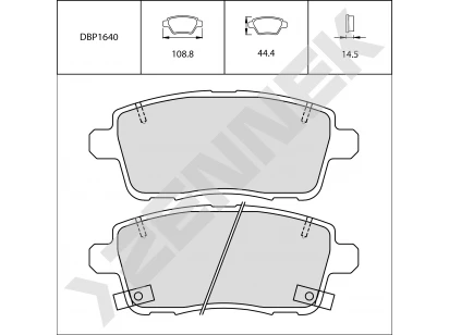 Brake pads DBP1640
