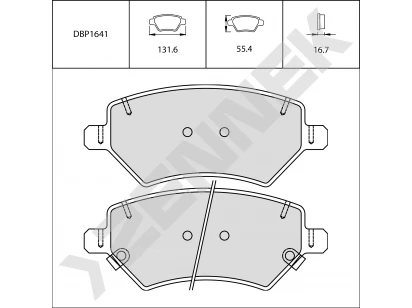 Brake pads DBP1641