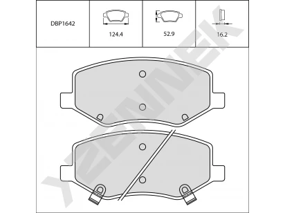 Brake pads DBP1642