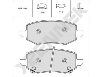 Brake pads DBP1644