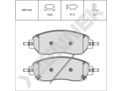 Brake pads DBP1645
