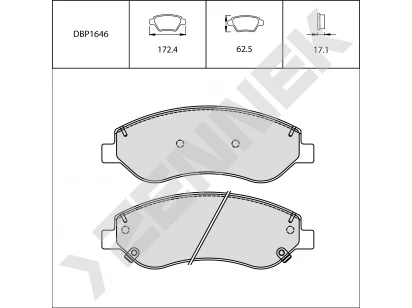 Brake pads DBP1646