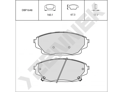 Brake pads DBP1648