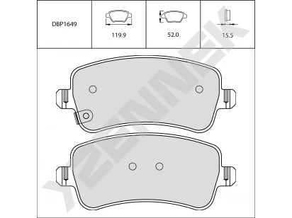 Brake pads DBP1649