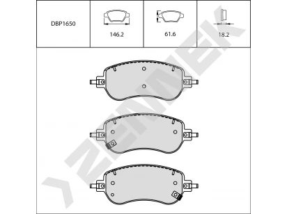 Brake pads DBP1650