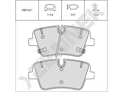 Brake pads DBP1651