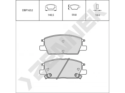 Brake pads DBP1652