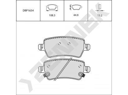 Brake pads DBP1654